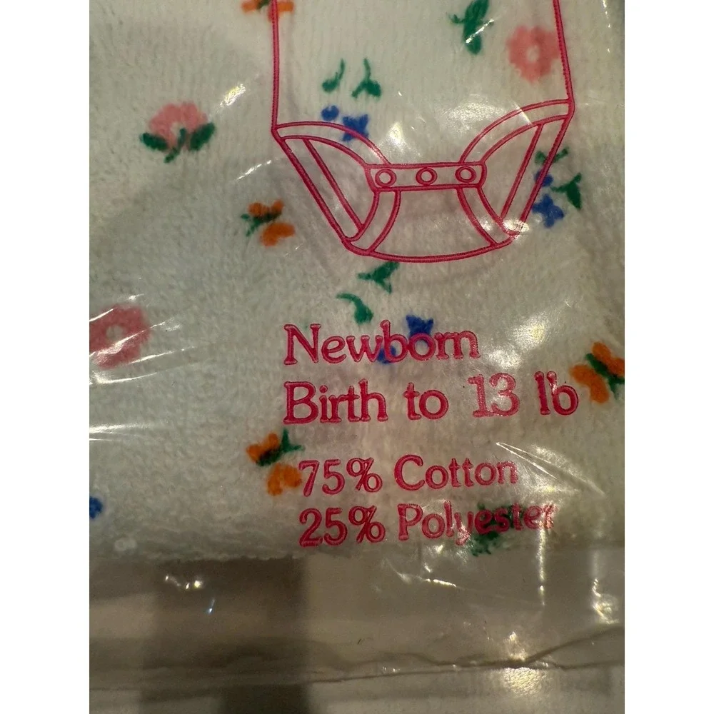 Curity 1980s One Piece Underwear Infant Newborn Shirt &‎ Diaper Cover All In One